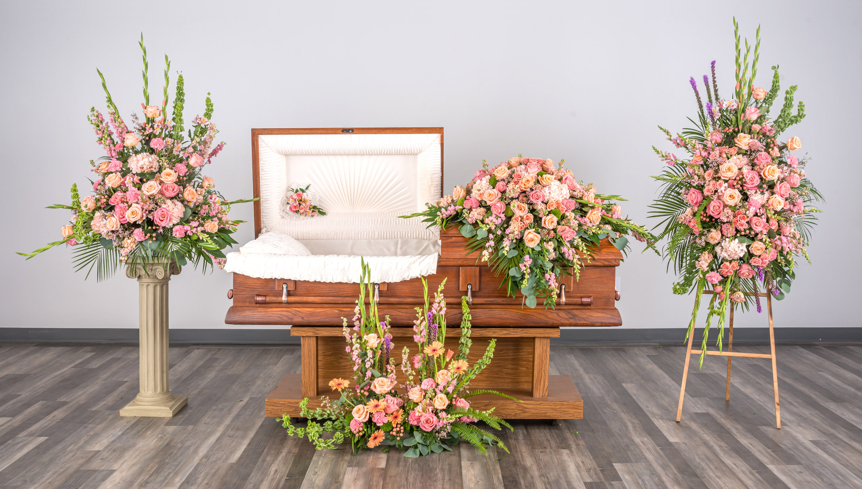 Tender Blush - Honoring Loved Ones with Graceful Floral Tributes
